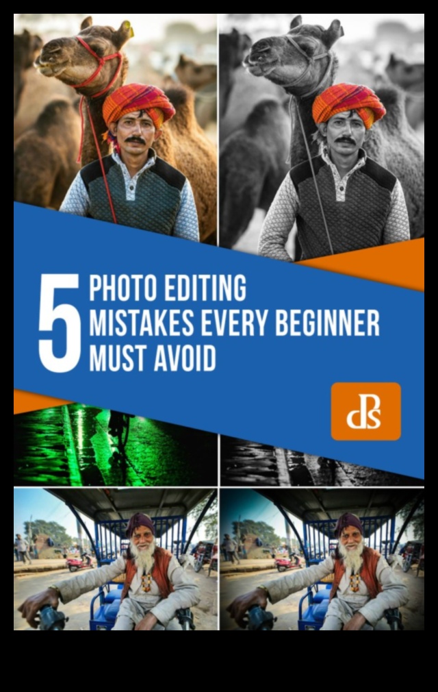 DIY fotogrāfijas rediģēšanas kļūdas: kā mācīties no kļūdām