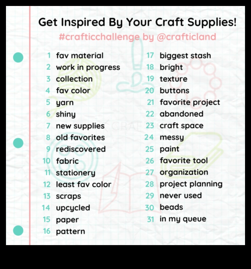 DIY amatniecības izaicinājumi: virziet savu radošumu jaunās virsotnēs