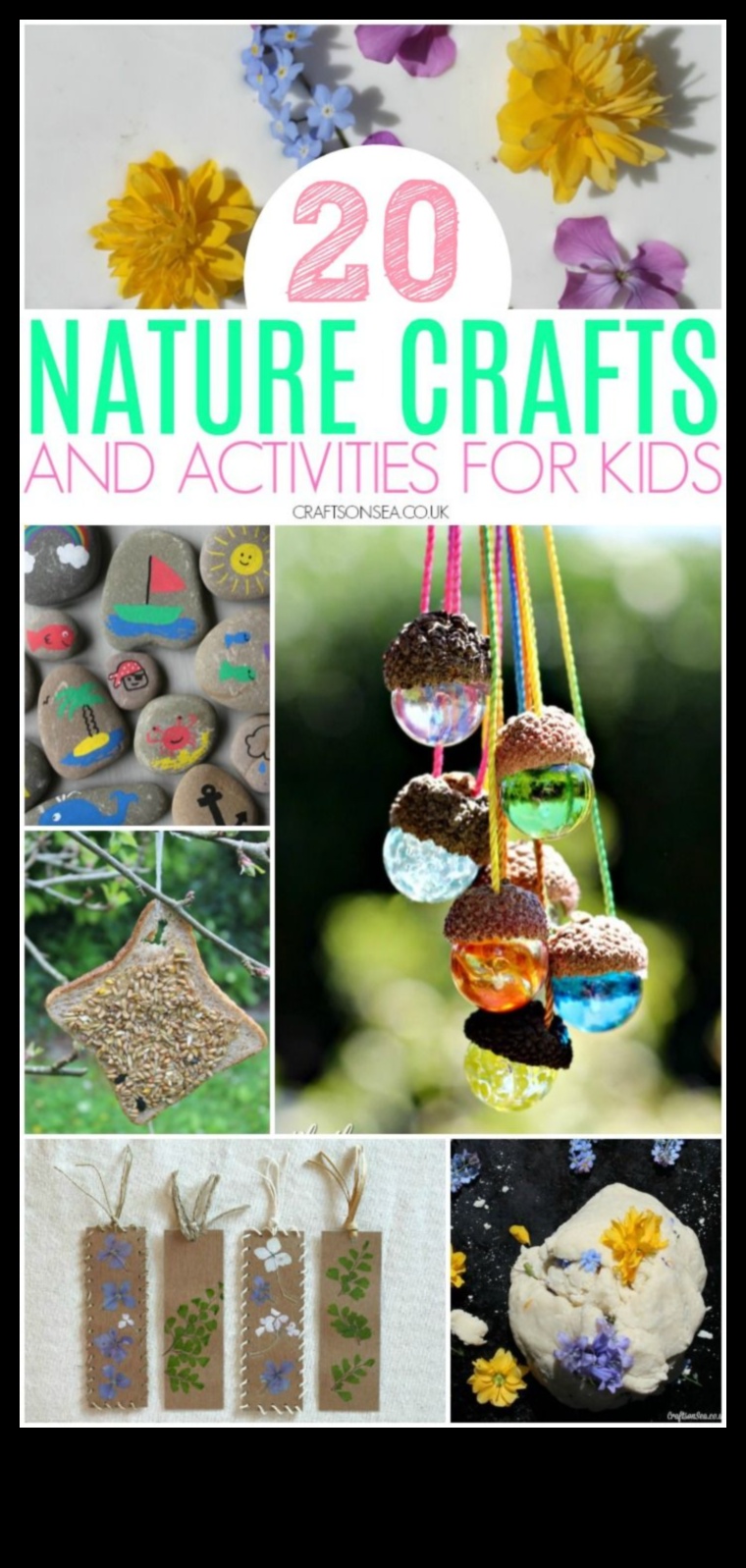 Dabas iedvesmoti rokdarbi bērniem: radoši izpētiet brīvā dabā