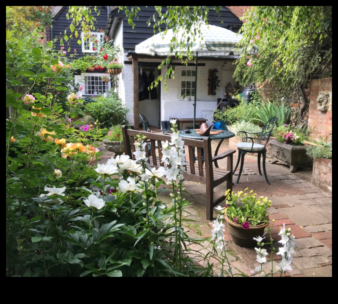 Kotedžas sapņi: burvīgu miera dārzu izveide