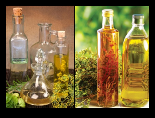 Kulinārijas izstrādājumi ar uzlietām eļļām un etiķiem: pacilājošas garšas